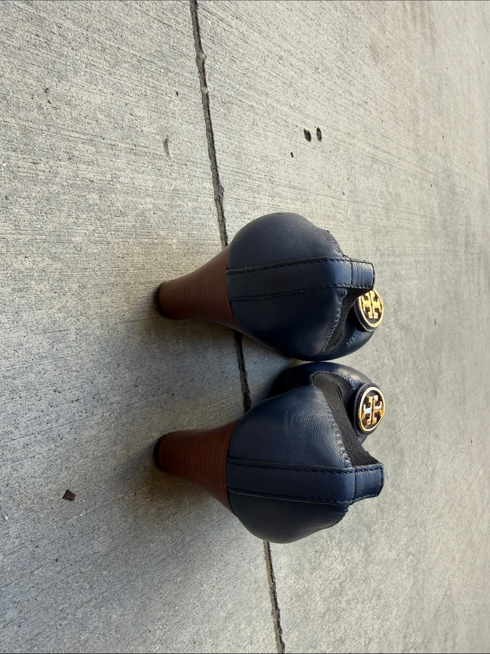 Tory Burch Caroline 65mm Wedge Ballet Flats – Navy